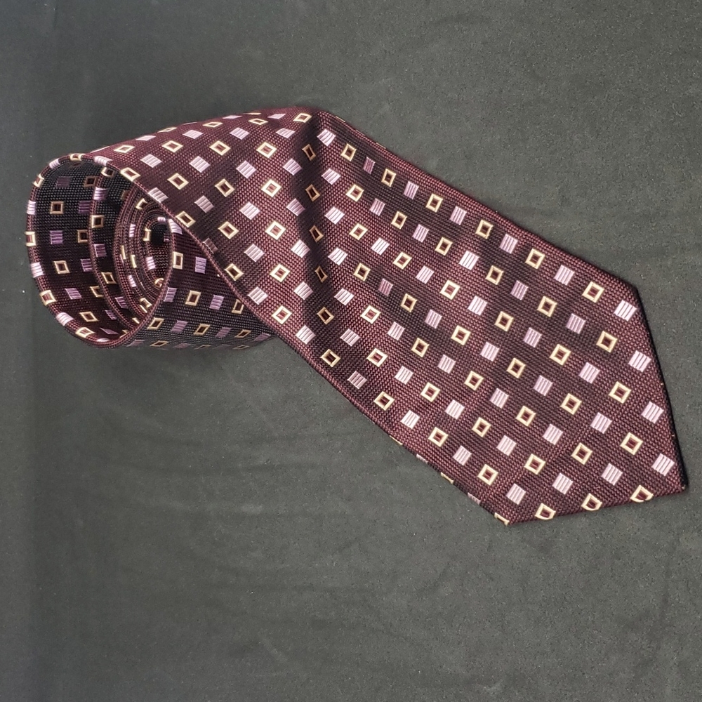 Jos A Bank executive collection purple silk tie